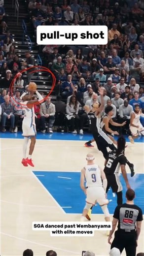 SGA danced past Wembanyama with elite moves #nba #basketball #nbahighlights #shorts