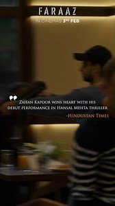 #Faraaz paints millions of hearts in shades of hope & friendship ✨ IN CINEMAS NEAR YOU ON 3rd FEB http://bit.ly/FaraazTrailer Hansal Mehta Anubhav Sinha #BhushanKumar #krishankumar #sahilsaigal #sakshibhatt #mazahirm #zahankapoor #adityarawal #reshhamsahaani #palaklalwani #Aamirali #juhibabbarsoni #Dhrubdubey #Sagarshirgaonkar #shivchanana Benaras Media Works #MahanaFilms T-Series Films #aafilms Nikhil Kovale - Production Designer Mukesh Chhabra #rishabhghelani #gyasuddin #prathammehta #kashyapk