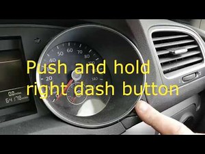 HOW TO RESET SERVICE LIGHT FOR VW GOLF 2011 2010 2012 2013 2009 VOLKSWAGEN