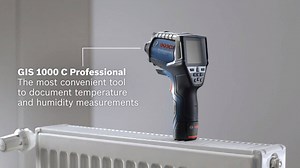 ما رأيكم بجهاز واحد فقط لقياس درجتي الحرارة والرطوبة معاً؟ يمكنكم استخدام جهاز "جي آي إس 1000 سي" من بوش للقيام بهذا وأكثر... ?How about a tool that can measure both temperature and humidity The thermo detector GIS 1000 C from Bosch can do that and more | Bosch Middle East
