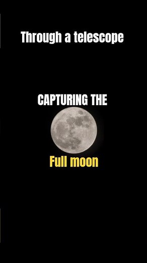 Capturing the full moon. #moon #astrophotography #telescope #astronomy