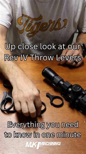 5.9K views · 49 reactions | Here's everything you need to know about our Nylon 11 Rev IV Throw Levers — built for quick, repeatable adjustments no matter the conditions. #mkmachining #precisionshooting #3dprinting | MK Machining | Facebook
