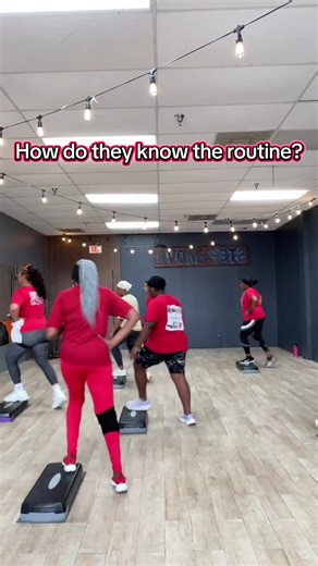 Each class is different and each routine is taught! So now you know you don’t have to worry because we learn the routines together! #stepaerobics #beginner #aerobics