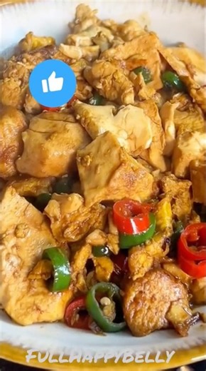 Stir fry tofu with chilli pepper