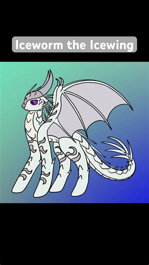 Iceworm the Icewing speedpaint #wingsoffire #icewing #murderdrones #glitch #speedpaint #digitalart