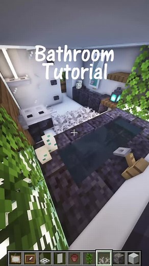 Minecraft Modern Bathroom Tutorial