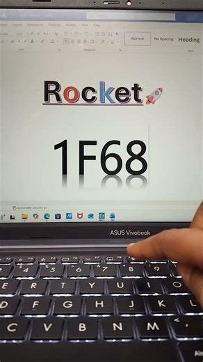 MS Word Magic: Create Rocket Emoji with 🚀 Secret Code!#Snehalogichub#shortvideo