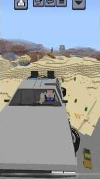 【アドオン紹介】マイクラ デロリアン、空を飛ぶ #delorian #timemachine #デロリアン #タイムマシン #マイクラ #アドオン #minecraft #統合版 #ゆっくり #車