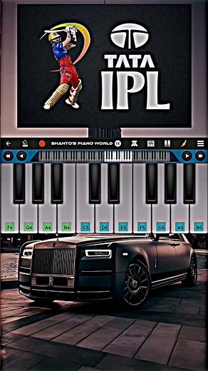 IPL Theme Tune | Mobile Piano Cover 🎹🔥 |#shorts