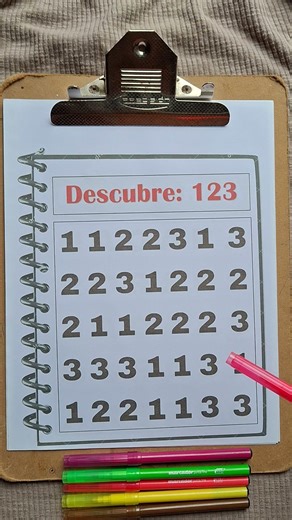 Encuentra el número 123