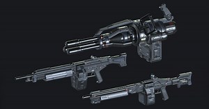 Scifi Heavy Weapon Collection II | 3D Guns | Unity Asset Store