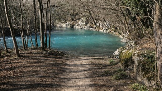 A Quiet Walk Through Greece Stunning River Landscape