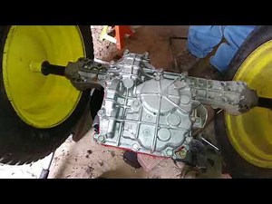 JOHN DEERE LA 175 TRANS REMOVAL (TUFF TORQUE), OIL FILL, AND REINSTALL AFTER AXLE SEAL REPLACEMENT