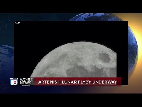 Artemis II gets unique images of the moon during historic flyby