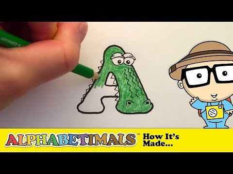 Making the Alphabetimals: Alligator | Alphabetimals.com