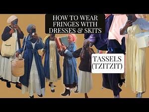 How To Wear BIBLICAL TASSELS (TZITZIT) WITH DRESSES AND SKIRTS For Christian Women