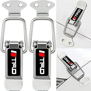 2PCS Silver Stainless Steel Bumper Quick Release Holder Front Rear Bumper Fasteners Clip For All Car