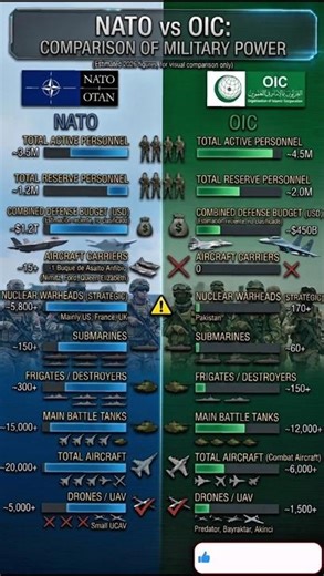NATO vs OIC Military Power Comparison 2026 🔥 Who Is Stronger?
