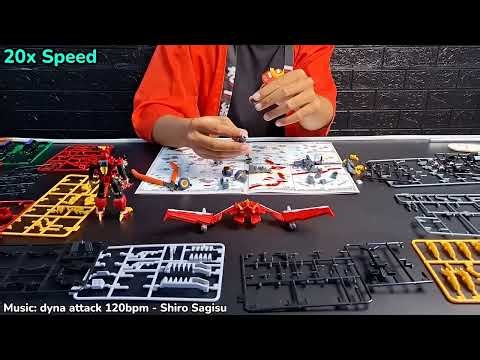 Timelapse Rakit Model Kit TERLAMA Kyou! SSSS.DYNAZENON MODEROID!!!
