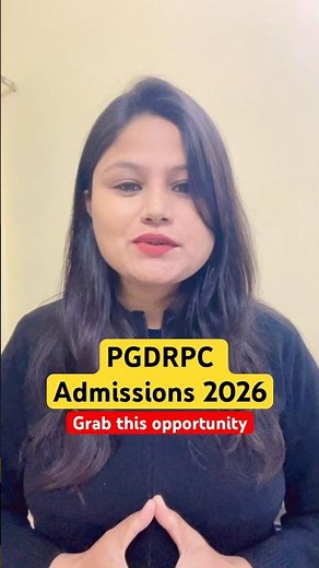 Ignou PGDRPC Admissions 2026 #ignou #pgdrpc