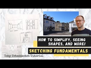Sketching Fundamentals ONE: This is how I SIMPLIFY and use SIMPLE SHAPES to make GREAT ART!