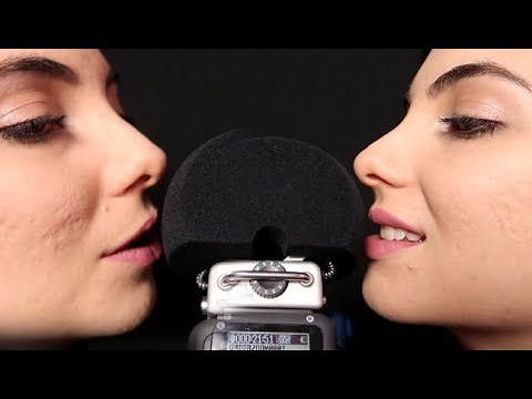 INTENSIVE ASMR: TWINS IN YOUR EARS - WHISPERING AND SOUNDING WITH THE MOUTH SOUNDS