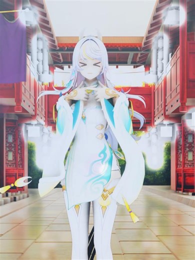 【原神MMD】Montagem Miau ｜兹白 #shorts CREDIT model miHoYo Motion Dance with Miku Stage 須々木ピコリ 動画 らて（＠Late＿MMD） 無断転載禁止