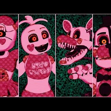 FNAF Valentine's Day Animatronics Model Showcase Animations