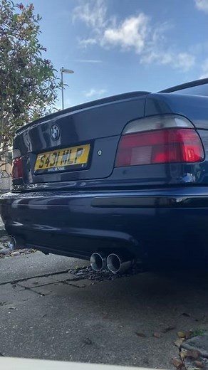 E39 535i (540i) V8 cold start on full stainless steel exhaust (non vanos / 1998)