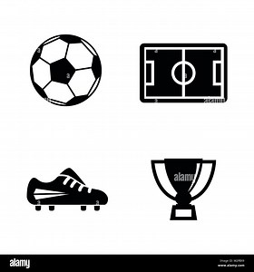 Football. Simple Related Vector Icons Set for Video, Mobile Apps, Web Sites, Print Projects and Your Design. Black Flat Illustration on White Backgrou Stock Vector Image & Art - Alamy
