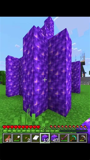 I Make House With Block Of Amethyst 😱 || MINECRAFT || PART 23 || #ytshorts #shorts #gaming #gameplay