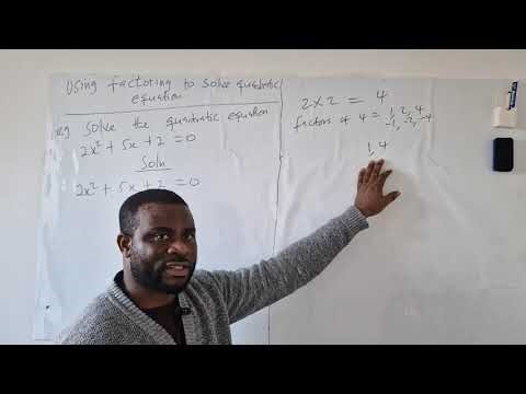 USING FACTORING METHOD TO SOLVE QUADRATIC EQUATION