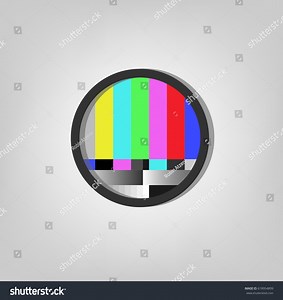Static Tv Color Bar Test Pattern Stock Vector (Royalty Free) 618954899 | Shutterstock