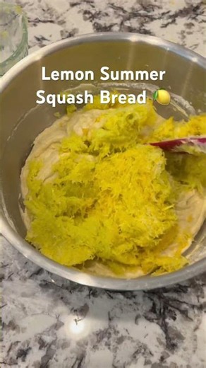🍋Lemon Summer Squash Bread 🍋#bread #summer #squash #summerbreak #baking