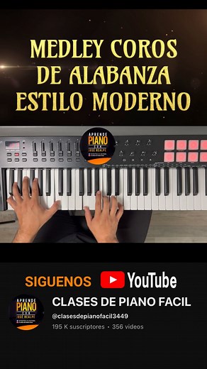 Medley coros de alabanza, estilo moderno 😱🎹🎵 SIGUENOS TAMBIEN EN YOUTUBE 👇👇👇👇 https://www.youtube.com/@clasesdepianofacil3449 Instagram 👇⬇️ https://www.instagram.com/clases_de_piano_facil_?igsh=MXduYXo5NmFkcTg4Nw==&utm_source=qr Tiktok 👇⬇️ https://www.tiktok.com/@clases.de.piano.f?_t=ZP-8wLjvb7YCQZ&_r=1 Si quieres aprender con mi curso aprende piano con José Realpe mira este link 👇🏻👇🏻👇🏻 👉🏼 CURSO DE PIANO: https://go.hotmart.com/W91973883G . SI TE GUSTO LA CLASE: ✅ DALE LIKE, ME 