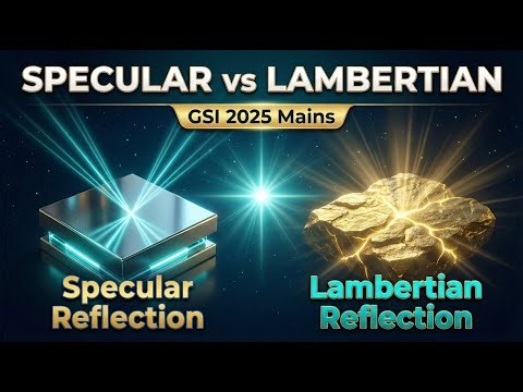 Specular vs Lambertian reflection | UPSC GSI 2025 Mains | Geology Mains Answer Writing
