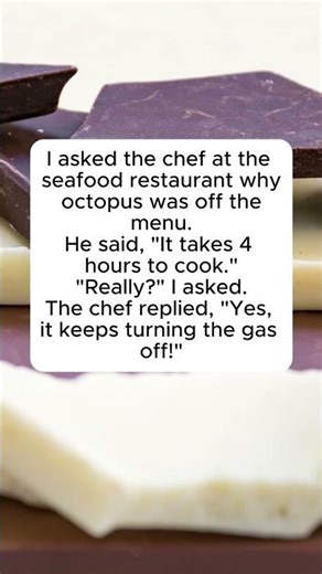 The Octopus Problem#seafoodjokes #restaurantlife #funnyshorts #quicklaugh #comedygold