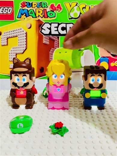 Lego Mario and Princess Peach return their power suit #shorts #supermario #funny #fyp #asmr #toy a53