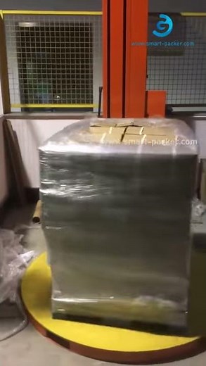パレットストレッチパッキングフィルムラッピングシーリングパッキングマシンのビデオ調整