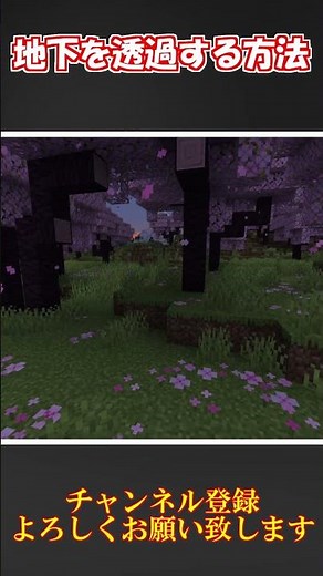 【マイクラ 統合版】1.20最新版で地下を綺麗に透過する方法！サバイバルモードでスペクテイターモード！？【マインクラフト裏技・小技】 #shorts