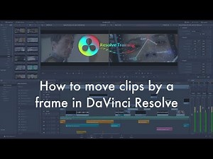 How to move a clip by a frame (nudge) in DaVinci Resolve
