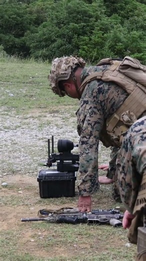US Marines practice using the Neros Archer drone #shorts #usmarines