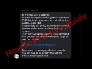 Is T-Mobile Rewards Points legit? (Scam or Real Text Message)