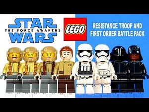 Star Wars LEGO® The Force Awakens Resistance Trooper 75131 & First Order 75132 Battle Packs
