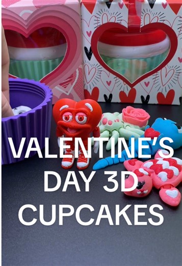 3D Valentine’s Day Cupcakes to Make Your Loved Ones Smile