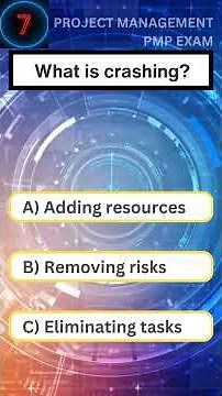 PMP Exam quiz: What is crashing?