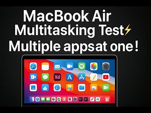 MacBook Air M3 Multitasking Test 🔥 | Multiple Apps at Once Performance Check