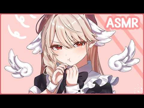 [ASMR ໒꒱] tsundere maid loses a bet & pampers your ears ♡ (ear massage + breathy triggers)