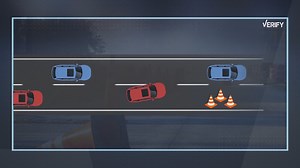 Zipper merge encouraged when road narrows