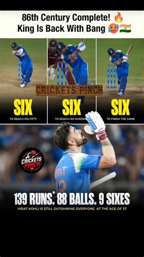 86th Century complete! King Kholi back with bang #viratkohli #cricketshorts